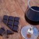 dark chocolates and red wine